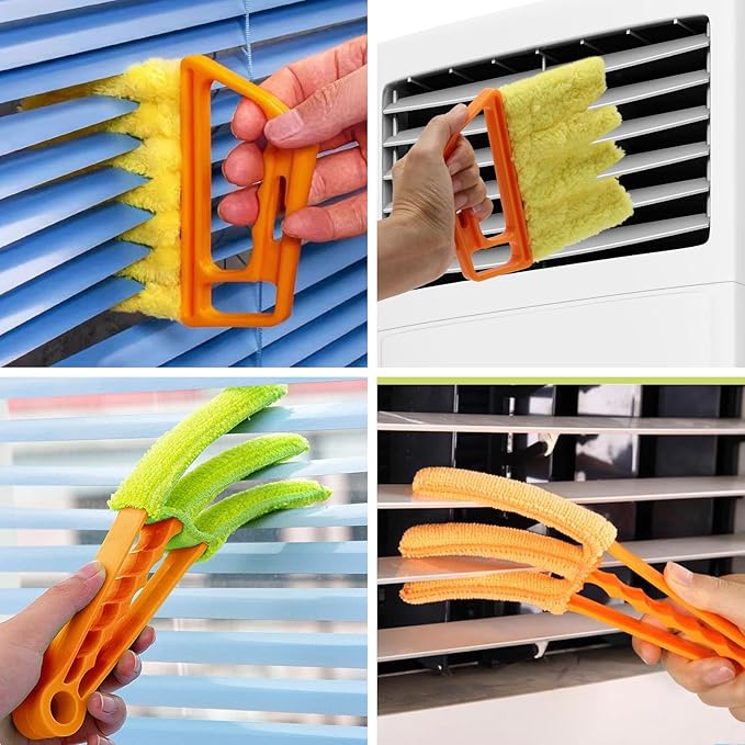 10Pcs Window Blind Cleaner Duster Set, Washable Dusting Cleaner Air Vent Cleaning Tool