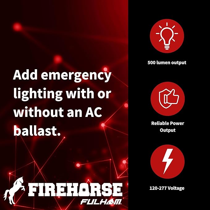Fulham FH7-UNV-500L-CEC FireHorse 7 - Emergency Ballast - Universal Voltage - 500 Initial Lumen Output, White