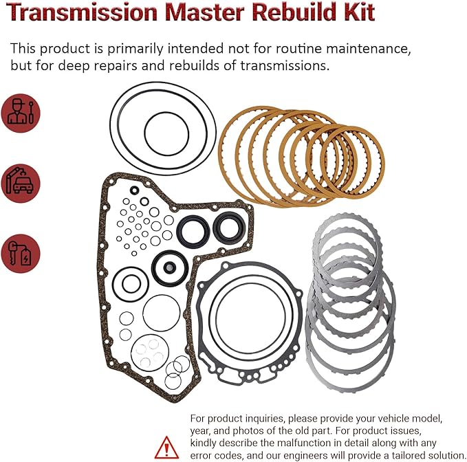 JF010E RE0F09A CVT Transmission Master Rebuild Kit 1set Compatible with Altima Maxima Murano 3.5L 2011-UP Direct Rebuild Overhaul Kit Replacement OE Number B181820C B181880C W181881C