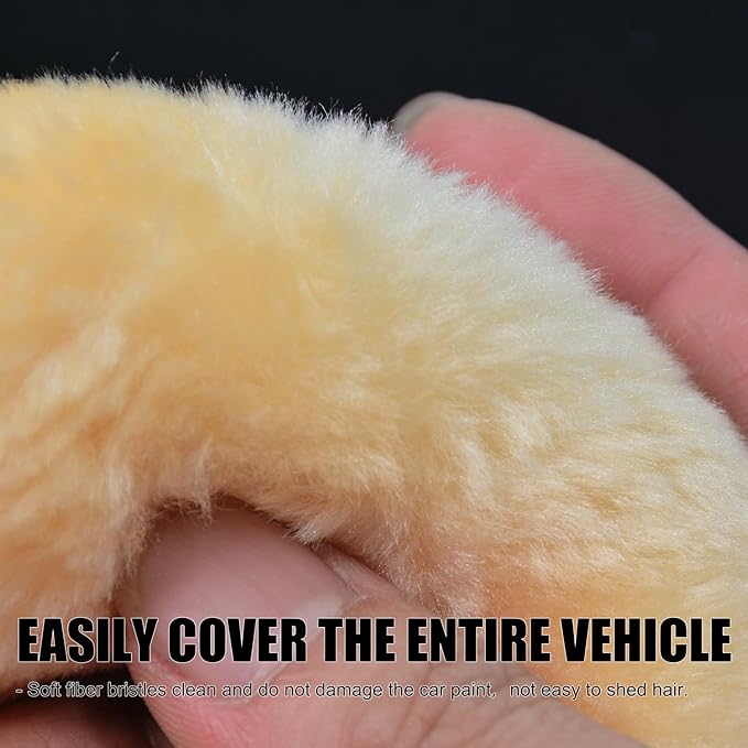 QMX 3-Pack Ultra-Soft Microfiber Car Wash Mitts Scratch-Free Double-Sided Wash & Wax Mitt for Safe Detailing and Paint Care