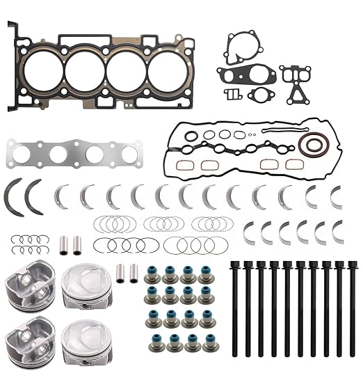 G4KJ 2.4 Engine Rebuild Overhaul Kit Head Gasket Set Piston & Ring Fit for Hyundai Kia Tucson Sportage Sonata Optima Sorento 2.4L 2011-2018