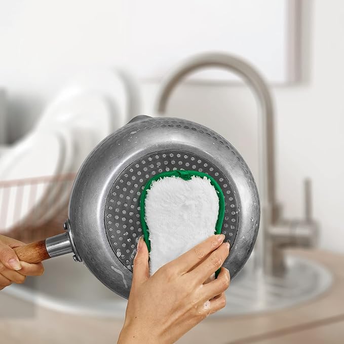 10 Pack Kitchen Dish Sponges Scrubber Non-Scratch Multi-Purpose Dishcloths, Sponge Along with Heavy Duty Scouring Power - Effortless Cleaning of Dishes, Pots and Pans
