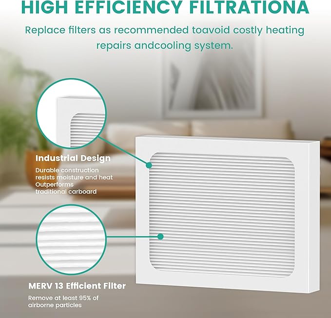 9 x 11 x 1 MERV 13 Replacement Dehumidifier Filter Compatible with Santa Fe Compact70, Ultra70, Element, Compact2, UA 65H dehumidifier Models, Upgraded, 4 Pack
