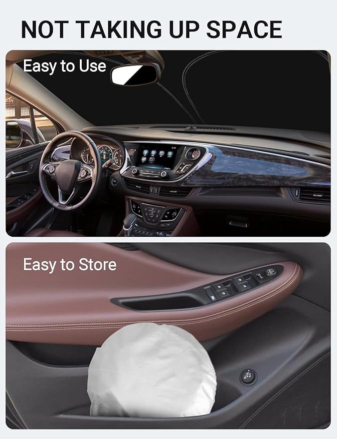 Proadsy Windshield Sun Shade for Buick Envision 2016-2020 4-Layer Foldable Front Sunshade Protector Sun Visor Blocks UV Rays Keep Car Cooler Accessories