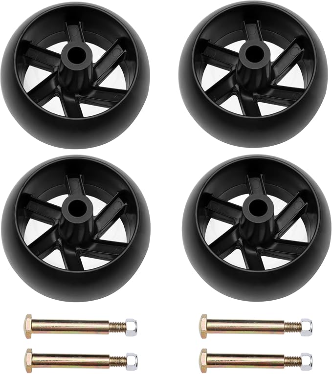Mower Deck Wheel Kit Set of 4 Compatible with Husqvarna 532174873, 532174873 Craftsman 133957, 174873 Cub Cadet 734-04155 & More 42" 46'' 48'' 50" 52'' and 54" Decks