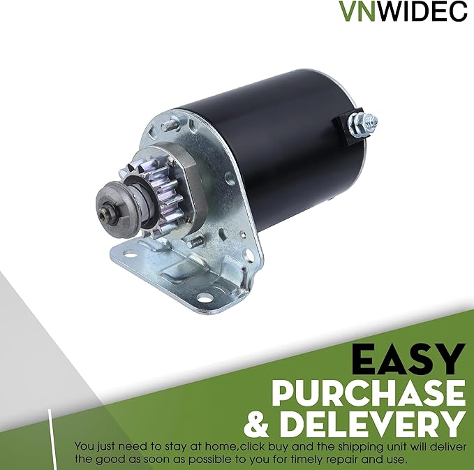 Upgraded Starter Motor 14 Tooth Replacement for Briggs and Stratton 12-32XL 12.5-32XLE 13-32XLE 13HP 13-32G/H 14-38HXLE 15-38HXL 16-38G/H 16-38HXL Lawn Mower