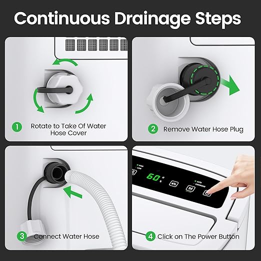 Waykar 7,500 Sq. Ft 2025 Energy Star Dehumidifier with Pump, Max 150 Pints dehumidifier for Basement, Home, Warehouse, with Drain Hose, Auto Defrost, Self-Drying,Quiet Operation