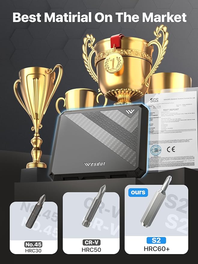 52in1 Precision Screwdriver Set, [S2 Alloy Steel] Small Screw Driver, Mini Repair Kit, PC Accessories, PS4/PS5 Cleaning Kit, Tiny Tool, Fit MacBook, Computer, Laptop, Watch, Eyeglass, Ring Doorbell