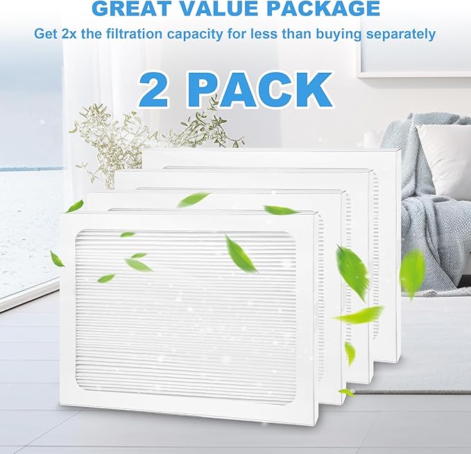 9 x 11 x 1 Dehumidifier Filter MERV 13 Compatible with Santa Fe Compact70, Ultra70, Element, Compact2, UA 65H dehumidifier Models, 2 Packs