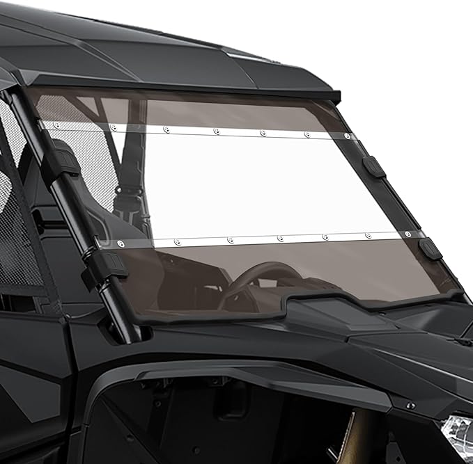 PC Full Windshield for Honda Talon 1000R 1000X 1000X-4 (2019-2024), Two-Color Hard-coated Front Combined Windshield, Windscreen UV Protection, Scratch Resistant Noise Reduction Dustproof