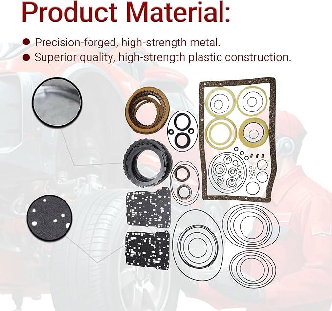 A750E A750F Transmission Master Rebuild Kit Compatible with 4Runner 4.0/4.7L 2003-2008, Tundra 4.0/4.6/4.7/5.7L 2005-2014 Direct Rebuild Overhaul Kit Replacement OE Number T17300A T17302A