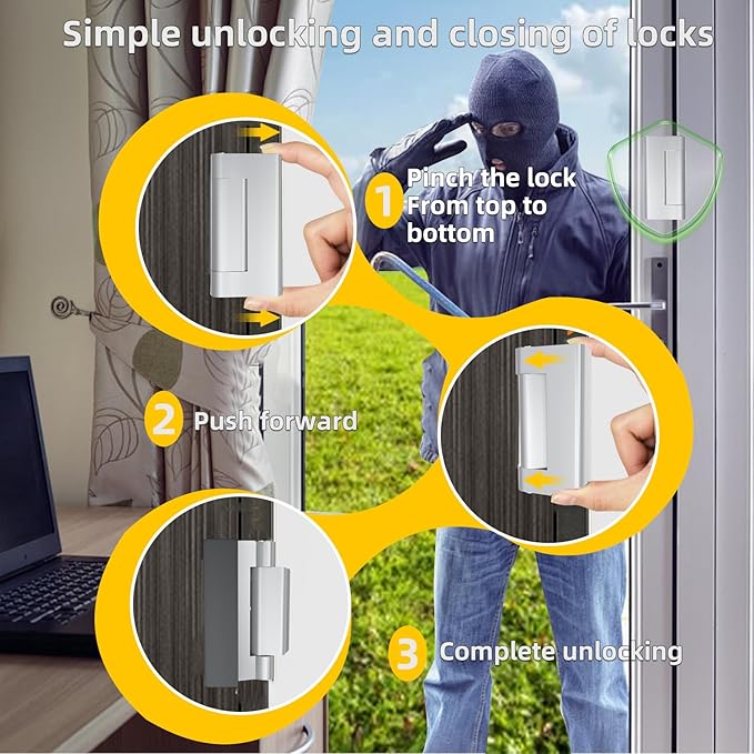1Pcs Grey Safety Lock Reinforced Buckle Household Aviation Load-Bearing 850 Pounds Special Anti Unlocking Structure Child Safety
