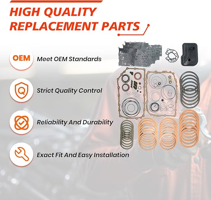 6L90 6L80 Transmission Master Rebuild Kit, Compatible with Escalade CTS Silverado Suburban Express 1500, Automotive Replaces Transmission Overhaul Steel Part with Filter 6L90E 6L80E