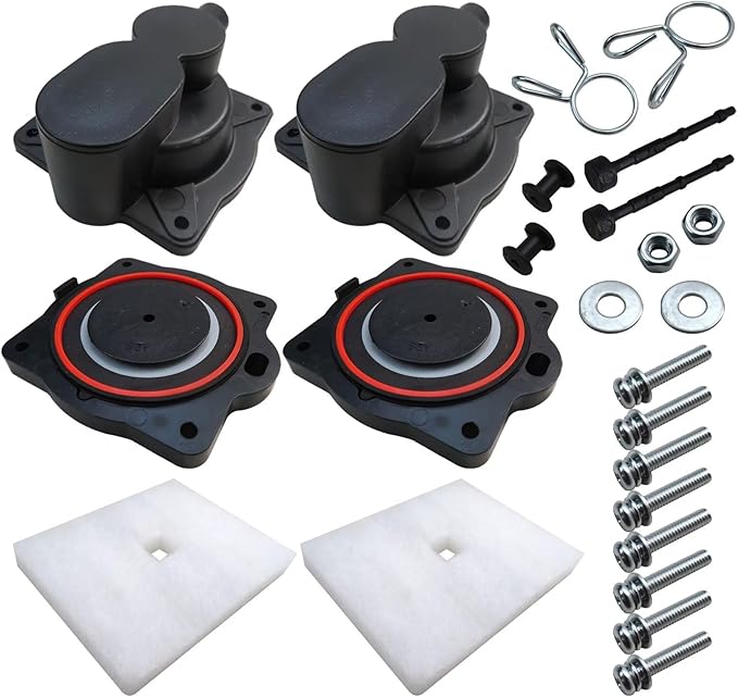 Upgraded Air Pump Rebuild Complete Kit for Hiblow Models HP-60-xxxx and HP-80-xxxx (style A)