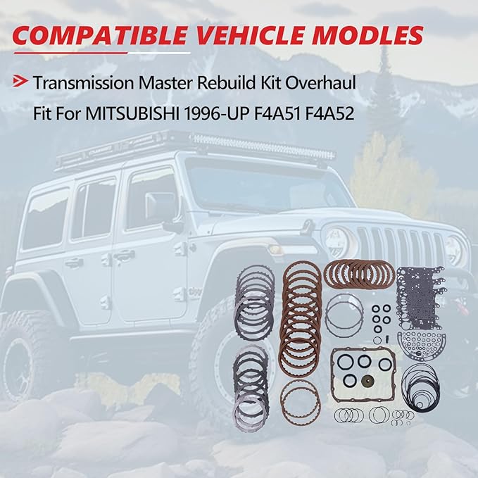 Transmission Master Rebuild Kit Overhaul Fit For MITSUBISHI 1996-UP F4A51 F4A52