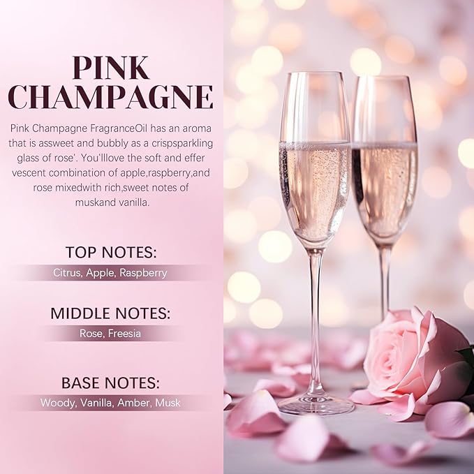 Car Air Freshener Hanging 2 Pack – Pink Champagne Car Freshener Diffuser, Fall Car Air Freshener for Women and Men, Lasting up to 45 Days.0.27 FL OZ/8ML