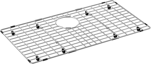 Sink Protectors Stainless Steel Sink Grates for Kitchen,Sink Bottom Grid,Rust-Resistant,Rear Drain Location