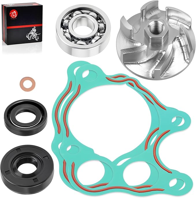 Water Pump Impeller & Gasket Rebuild Kit for Honda CR500R 1986-2001 19215-KA5-690