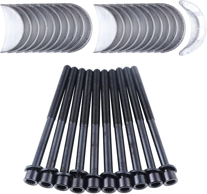 G4KJ 2.4L Engine Rebuild Overhaul Kit w/Crankshaft & Con Rods Compatible with Hyundai Tucson Sonata Santa Fe Kia Sportage Optima Sorento Replace# 23111-2G200 21020-25150 23040-2G510