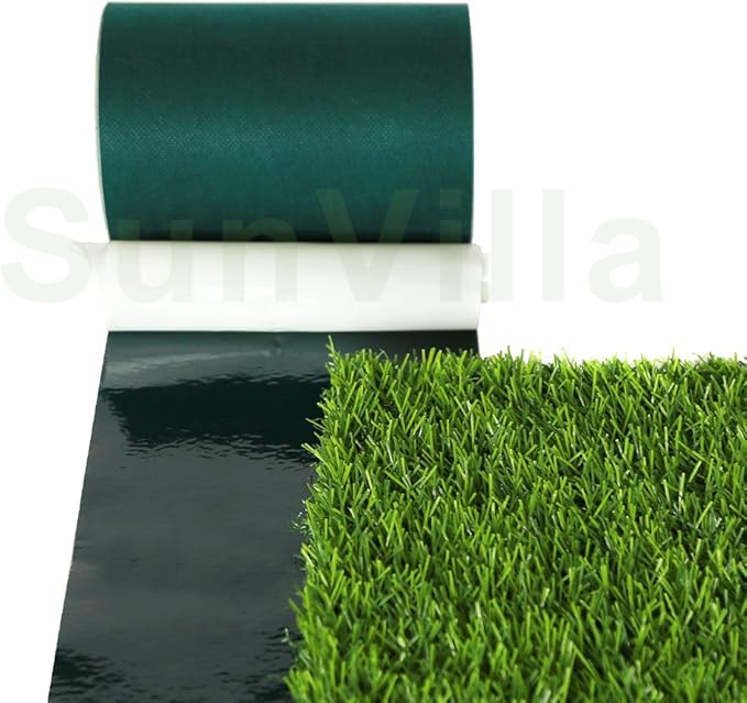 SunVilla Artificial Grass Green Joining Fixing Turf Tape Self Adhesive Lawn Carpet Seaming Tape -6 in x 33 FT (15 cm X 10 m)