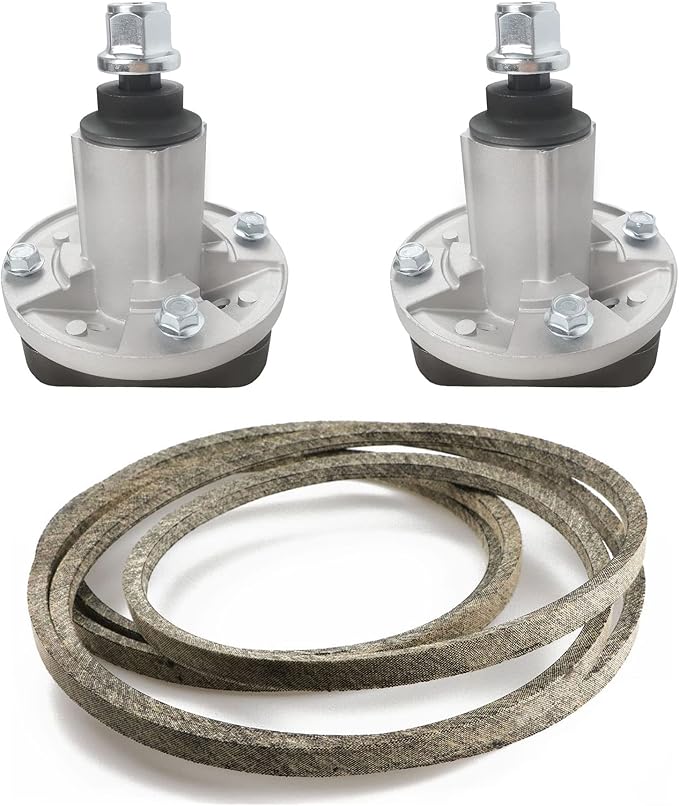 GY20785 GY20050 Spindle Assembly Deck Rebuild Kit with Belt for John Deere GY20995 L100 L108 L110 L111 L118 Includes 2 Spindles 1 Deck Belt GX20072