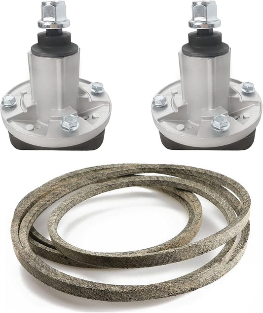 GY20785 GY20050 Spindle Assembly Deck Rebuild Kit with Belt for John Deere GY20995 L100 L108 L110 L111 L118 Includes 2 Spindles 1 Deck Belt GX20072