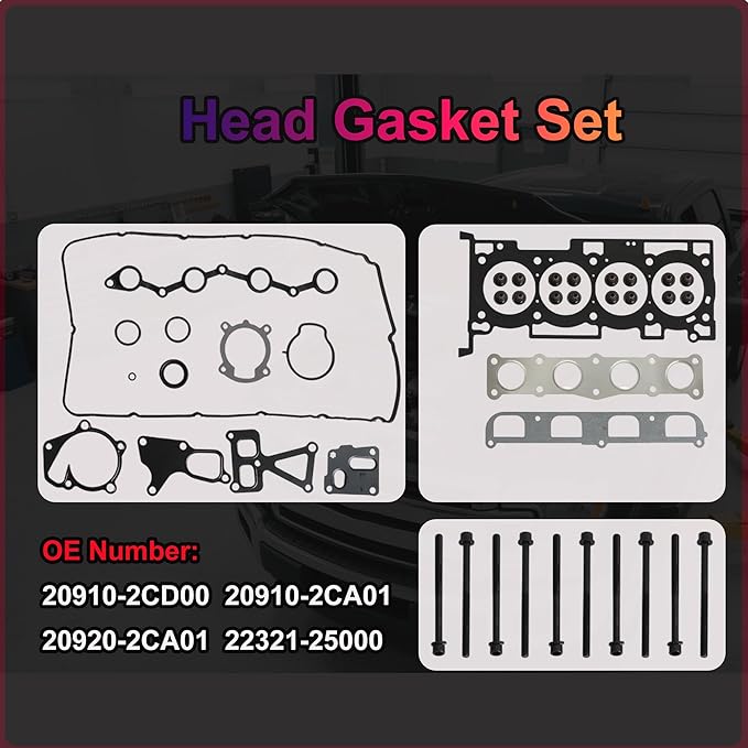 G4KF 2.0 Engine Overhual Rebuild Kit w/Crankshaft Piston Gasket Set Con-Rods Fit For Hyundai Genesis Coupe Creta Elantra Mistra Sonata Tucson Kia Carens Forte K4 KX3 Soul Sportage 2.0T 2011-2022