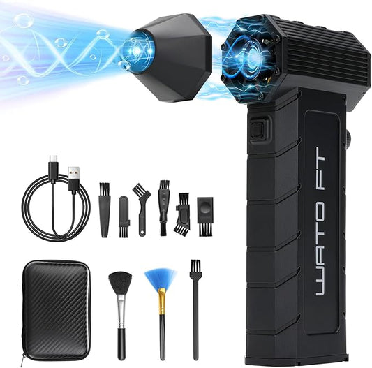 Electric Air Duster – 180000 RPM Compressed Air Blower for Keyboard, PC, Electronics – Reusable Cordless Dust Cleaner with USB-C Fast Charging