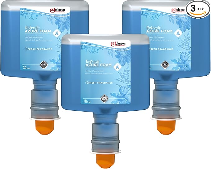 SC Johnson Professional REFRESH AZURE FOAM HAND SOAP 1.2 LITER TOUCH FREE, 3 PACK