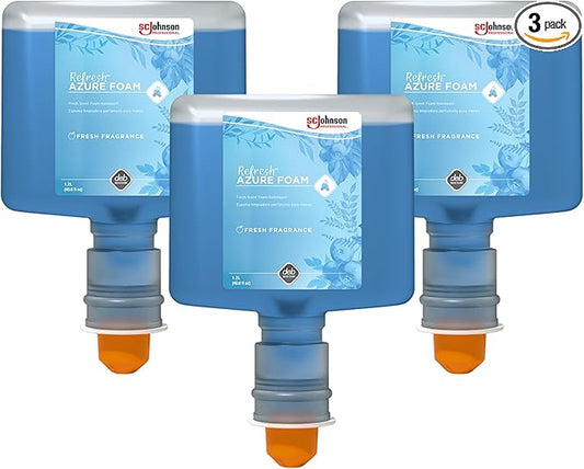 SC Johnson Professional REFRESH AZURE FOAM HAND SOAP 1.2 LITER TOUCH FREE, 3 PACK