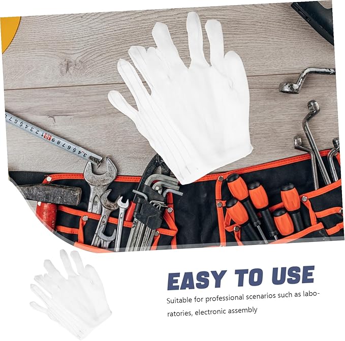 200pcs Esd Dotted Anti-static Gloves Washable Non-slip Work Mittens for Electronics Repair PC Building Automotive Use Protective Gear