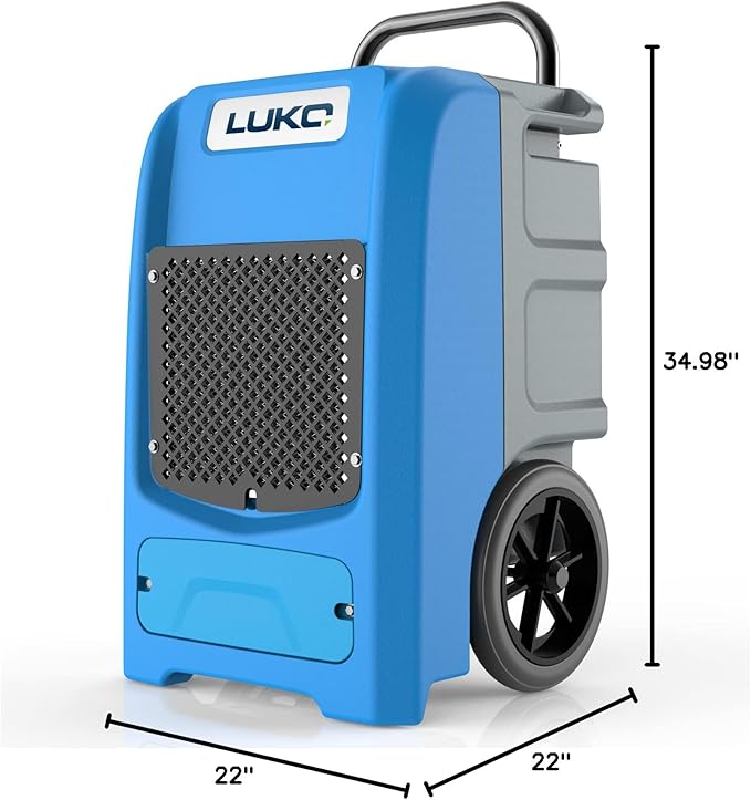 LUKO 190 Pints Commercial Dehumidifier with Pump & Drain, 8000 Sq Ft Large Space,8000 Sq Ft Large Space, Large Capacity Industrial Dehumidifier for Basement