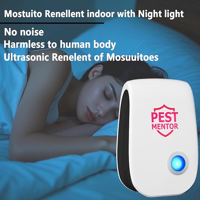 Pest Repeller Ultrasonic & Pest Repellent 10 Pack Ultrasonic Mice Repellent for Insect, Roaches, Spiders, Bugs, Mosquitoes, Pest Control for House Garage RV Hotel Mouse Repellent Pest Control Device