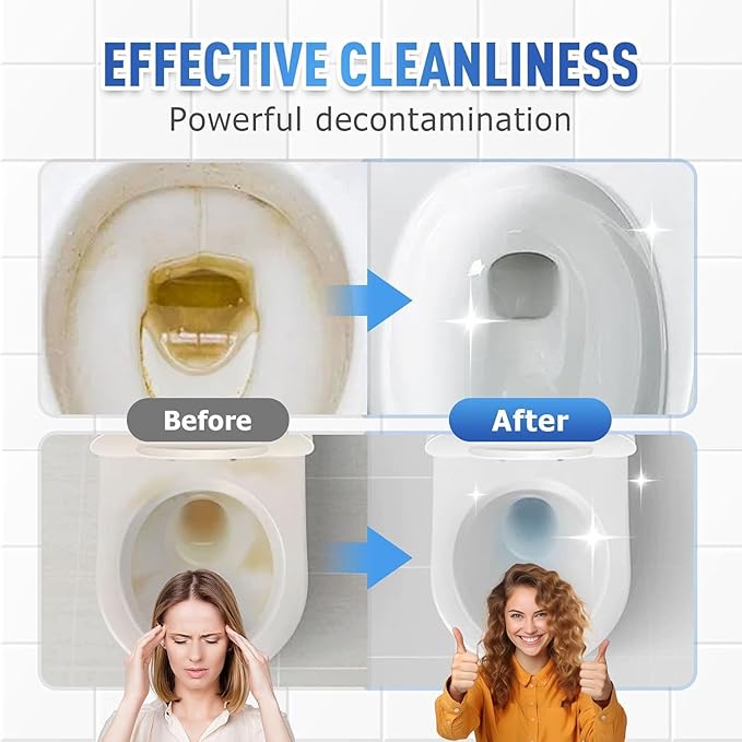 Foam Toilet Cleaner, 2025 New Powerful Toilet Bowl Cleaner, Advanced Bathroom Cleaner for Home, Powerful Instant Bowl Cleaners for Toilets Squatting Pans（2PCS）
