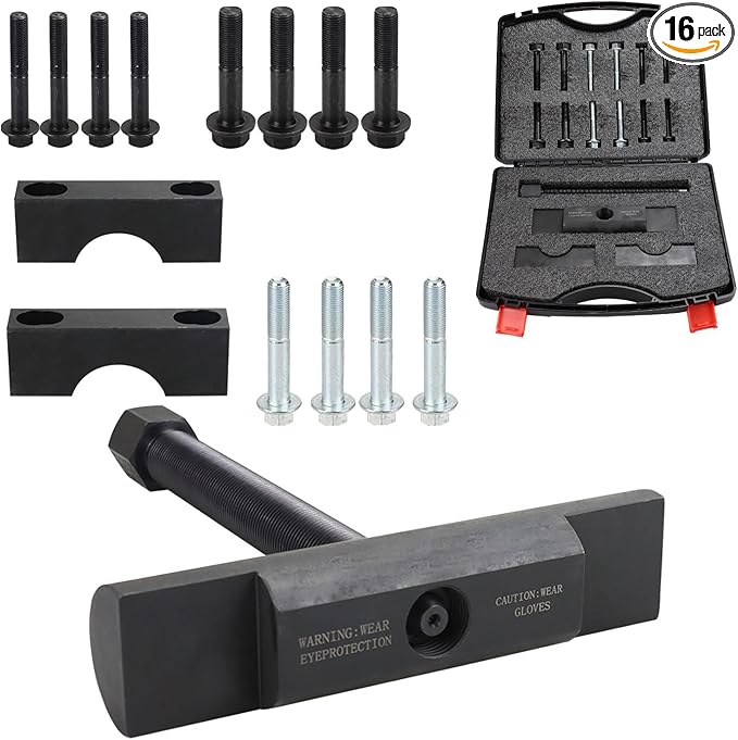 60050 Heavy-Duty Yoke Puller Kit Works for Class 6-8 Trucks and Equipment,Semi Truck Yoke Remover Tool Kit with 12 pcs Flange Bolt