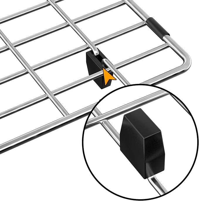 Sink Protectors Stainless Steel Sink Grates for Kitchen,Sink Bottom Grid,Rust-Resistant,Rear Drain Location