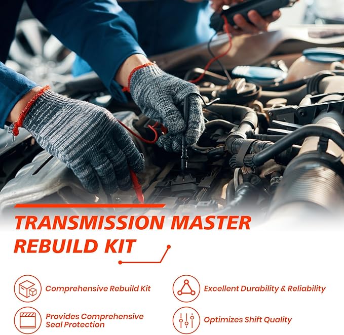 JF015E RE0F11A Transmission Master Rebuild Kit Overhaul, Compatible with March Sentra Cube Versa Tiida CVT, Automotive Rebuild Overhaul Kit with Seals Replaces Part