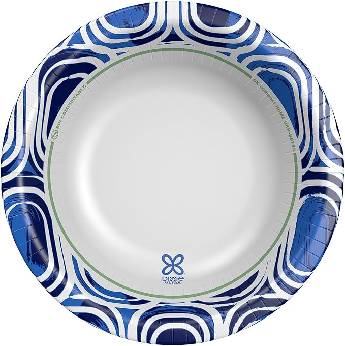 Dixie Ultra, Large Paper Bowls, 20 Oz, 26 Count (Pack of 6), Microwave Safe, Compostable, Disposable Bowls Great For Breakfast, Lunch, And Dinner Meals