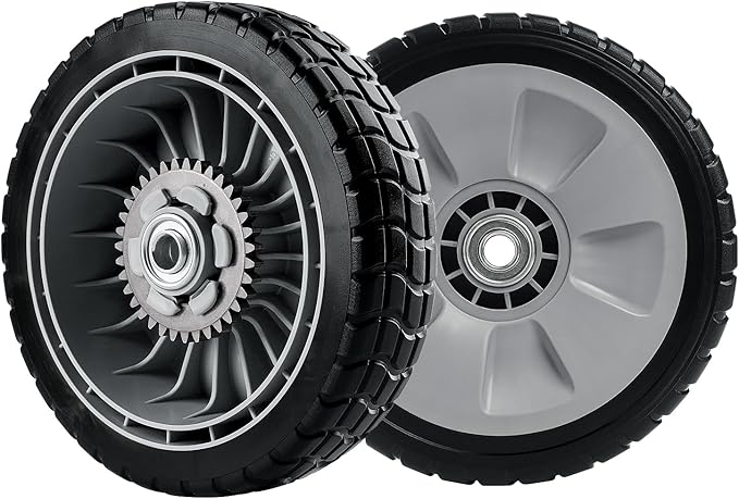 Lawn Mower Rear Drive Wheels Replaces 42710-VE2-M02ZE 42710-VG3-B00-8" Wheel Assebmly Compatible with H onda HRT216 HRR216 HRS216 Walk behind Lawn Mower，2 Pack