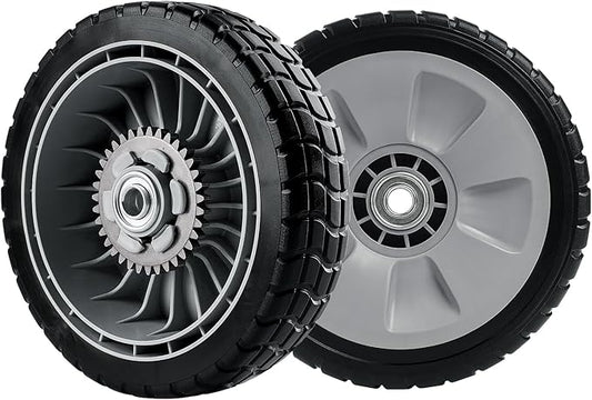 Lawn Mower Rear Drive Wheels Replaces 42710-VE2-M02ZE 42710-VG3-B00-8" Wheel Assebmly Compatible with H onda HRT216 HRR216 HRS216 Walk behind Lawn Mower，2 Pack