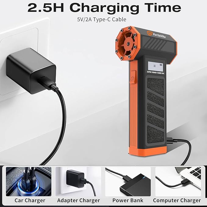 Compressed Air Duster Electric Air Duster for Cleaning Computer pc Keyboard Air Blower for Electronics Turbo Jet Blower Rechargeable mini Hand held dust Blower