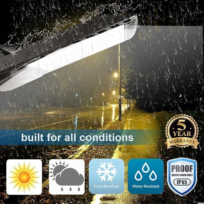 ledmo LED Parking Lot Light Dusk to Dawn Outdoor Lighting with Adjustable Arm Mount 19500lm Waterproof Wall Light Fixtures 150W Flood Security Lighting for Garage Yard Shop Warehouse Barn(3 Pack)