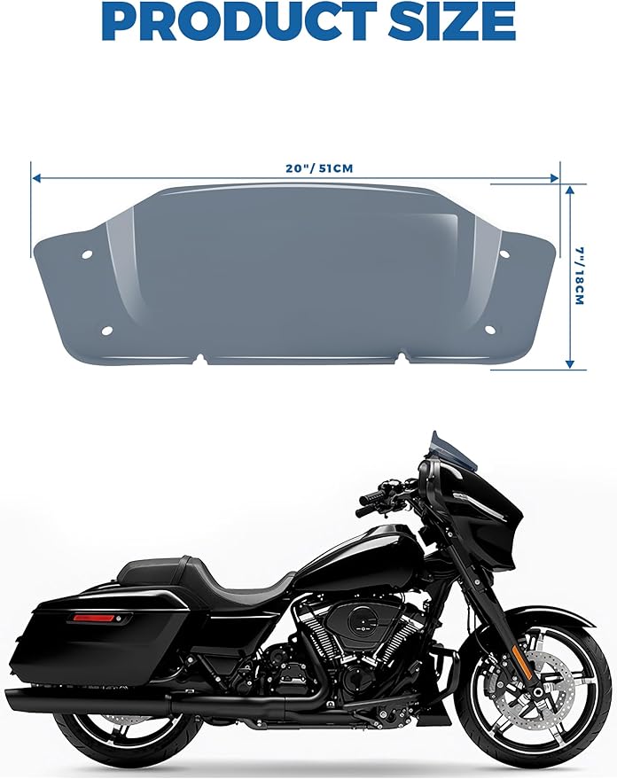 5" Windshield Windscreen Compatible for Harley Davidson CVO Street Glide FLHXSE Street Glide FLHX 2023 2024-Later (Vertical 5", Horizontal 7")
