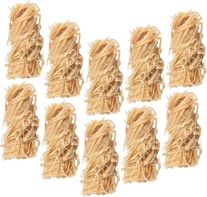 Generic 12Pcs Natural Wax Wood Fire Starters Quick Ignition Camping Fire Accessories for Outdoor Grills Stoves Hiking Fishing Survival Kits