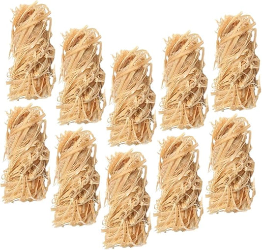 Generic 12Pcs Natural Wax Wood Fire Starters Quick Ignition Camping Fire Accessories for Outdoor Grills Stoves Hiking Fishing Survival Kits