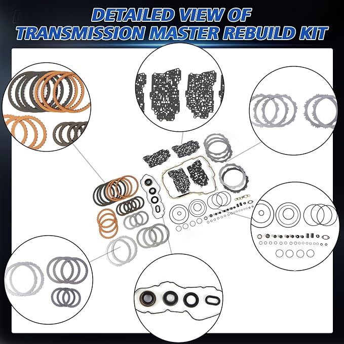 6T45E 6T40E Transmission Master Rebuild Kit Fits for LaCrosse Cruze G6 Repalce OE 6T40E 6T45E Aftermarket Parts