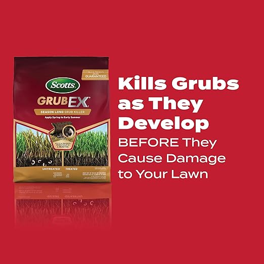 Scotts GrubEx1 Season Long Grub Killer, Protects Lawns Up to 4 Months, 5,000 sq. ft., 14.35 lbs.
