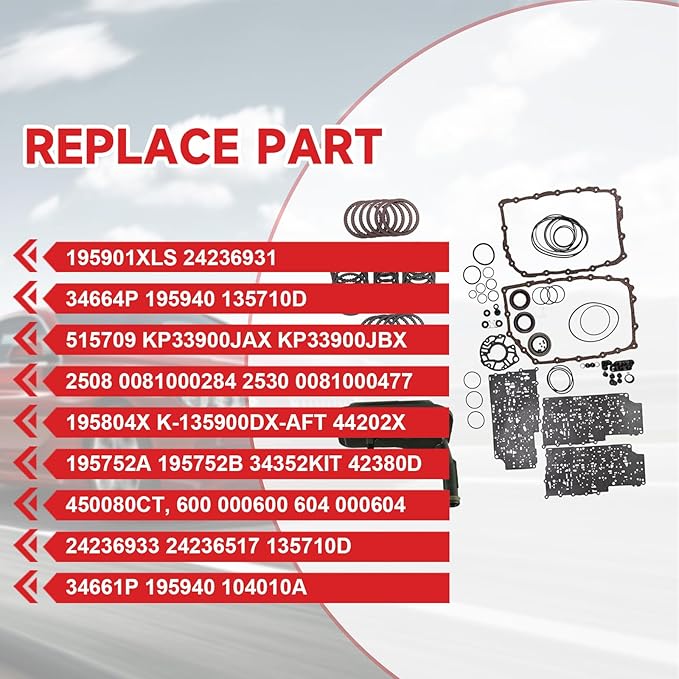 1set Transmission Master Rebuild Kit W/Gaskets Friction Filter for CADILLAC 6L90 6L90E 6L80 6L80E
