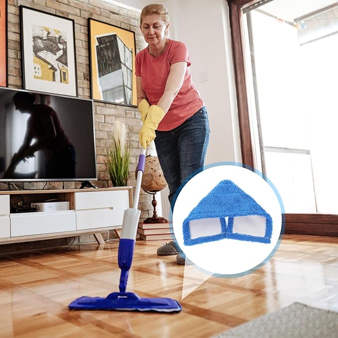 KESYOO Mop Heads Replacements Microfiber Mop Pad Refill Chenille Dust Cloth Replacement for Household Cleaning Hardwood Floor Wet Dry