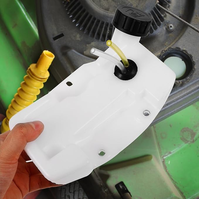 Thick Plastic Mower Petrol Tank Gas Tank Accessory for Lawn Mower Engine Large Capacity Replacement Part Compatible with Garden Trimmers and Brush Cutters